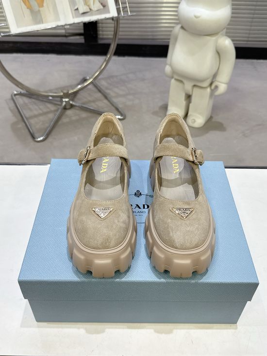 Prada Platform Mary Jane Shoes Non-slip Lightweight Comfort Sole