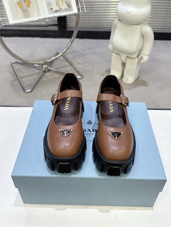 Prada Platform Mary Jane Shoes Non-slip Lightweight Comfort Sole