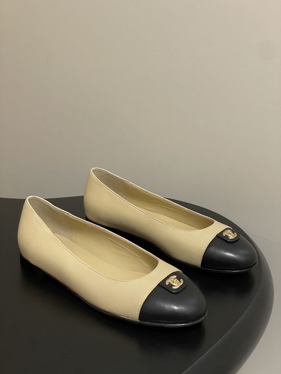 Chanel Classic Colorblock Slingback Sandals with Metal Buckle