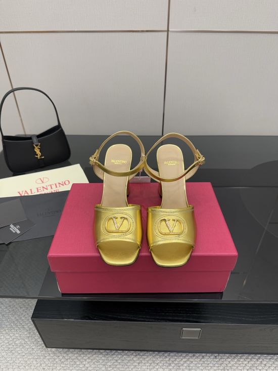 Valentino Elegant High Heel Sandals with Premium Leather Upper