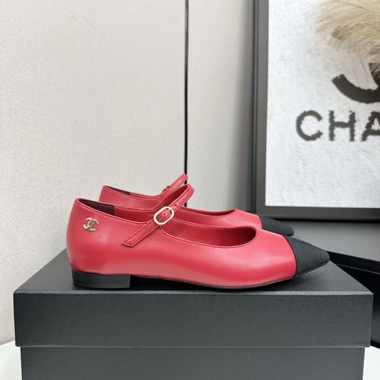 Chanel Premium Leather Fashion Shoes With Metal Buckle