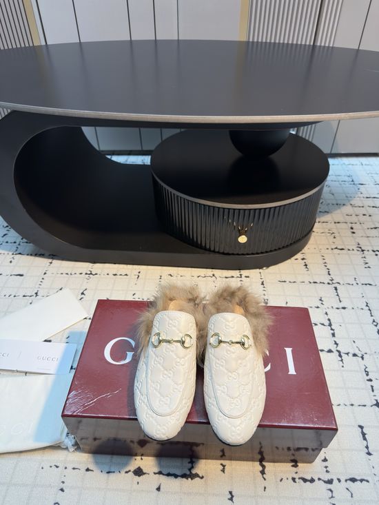 Gucci Classic Horsebit Fur Slides Casual Premium Easy Wear Shoes