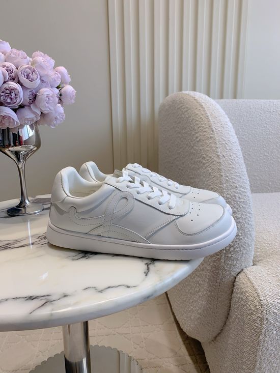 Loewe Minimalist Leather Casual Sneakers Comfortable Lightweight