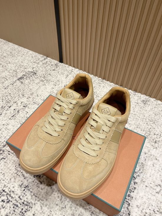Loro Piana Premium Suede Low-top Casual Sneakers Non-slip Soft Sole