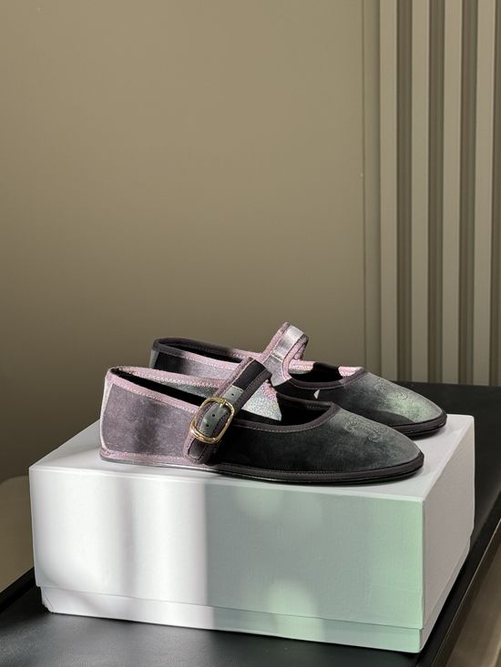 Celine Velvet Mary Jane Shoes Soft Elegant Daily Wear