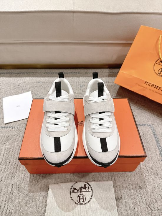 Hermes Comfortable Velcro Cushioned Casual Sports Sneakers