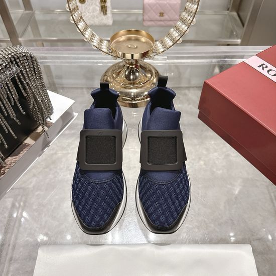 Roger Viver Rhinestone Buckle Breathable Casual Daily Walking Sneakers
