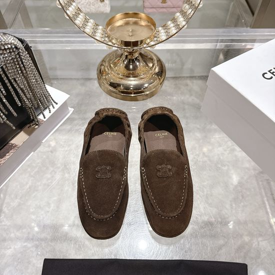 Celine Classic Emblem Loafers Soft Breathable Anti-slip Sole Casual Shoes