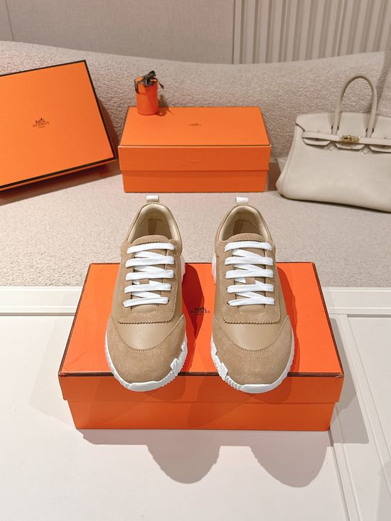 Hermes Chunky Casual Sneakers Soft Sole Breathable Lightweight Daily Footwear
