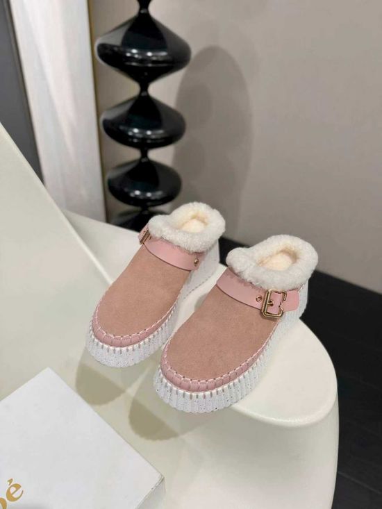 Chloe Suede Casual Shoes with Wool Lining Comfortable Soft Sole