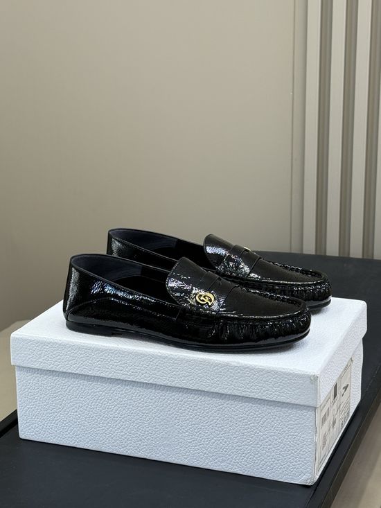 Christian Dior Premium Suede Loafers With Plush Wool Lining