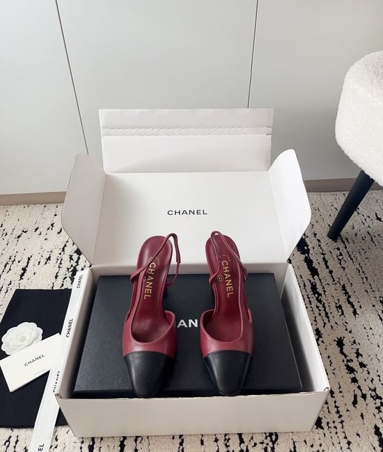 Chanel Luxury Leather Hollow Out Dress Pumps with Metal Buckle