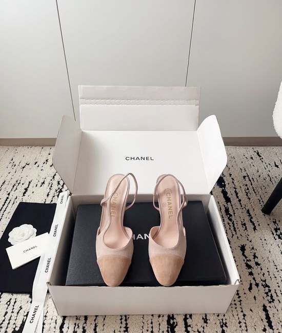 Chanel Luxury Leather Hollow Out Dress Pumps with Metal Buckle
