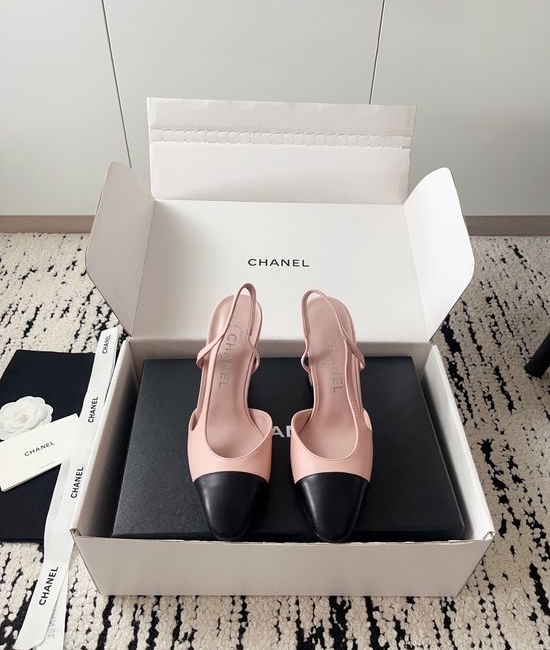 Chanel Luxury Leather Hollow Out Dress Pumps with Metal Buckle