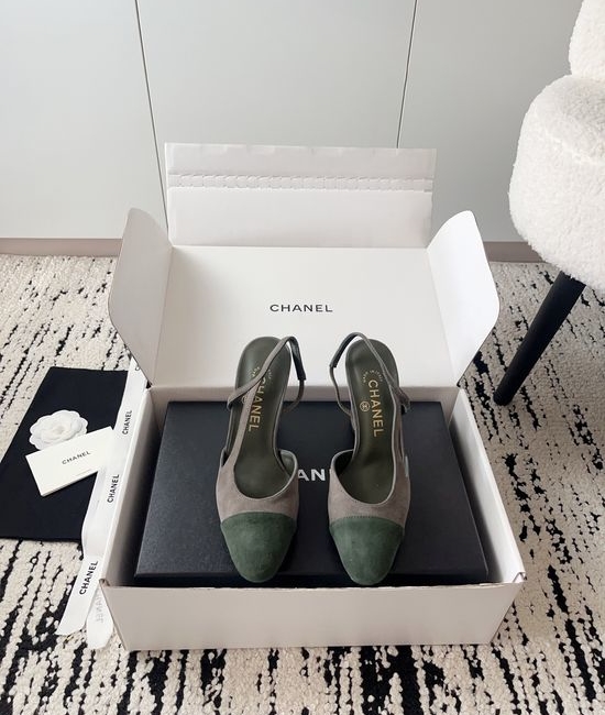 Chanel Luxury Leather Hollow Out Dress Pumps with Metal Buckle
