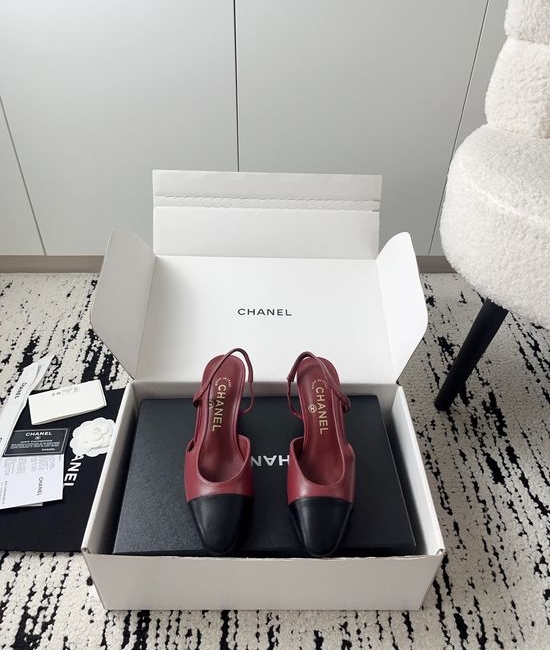 Chanel Luxury Leather Hollow Out Dress Pumps with Metal Buckle