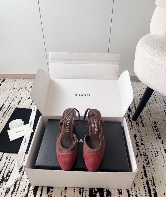 Chanel Luxury Leather Hollow Out Dress Pumps with Metal Buckle
