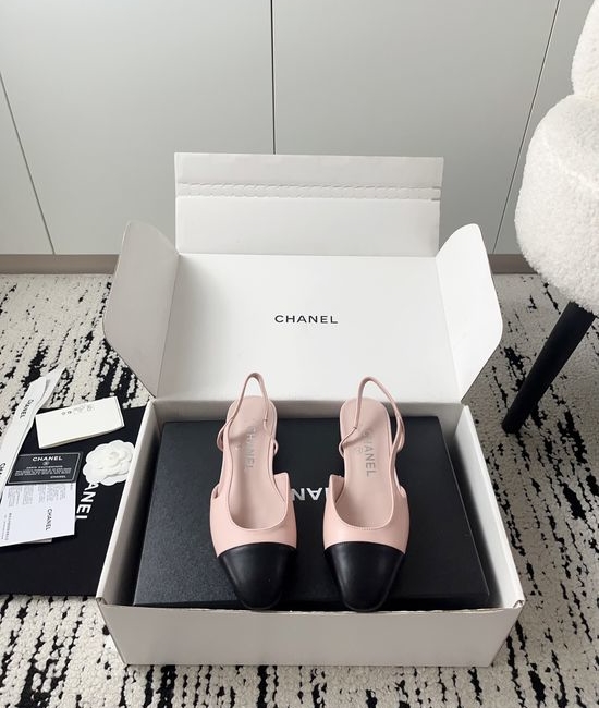 Chanel Luxury Leather Hollow Out Dress Pumps with Metal Buckle