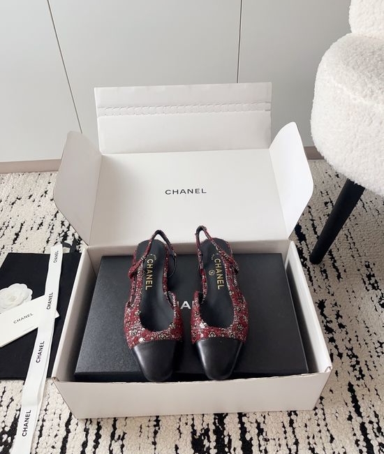Chanel Luxury Leather Hollow Out Dress Pumps with Metal Buckle