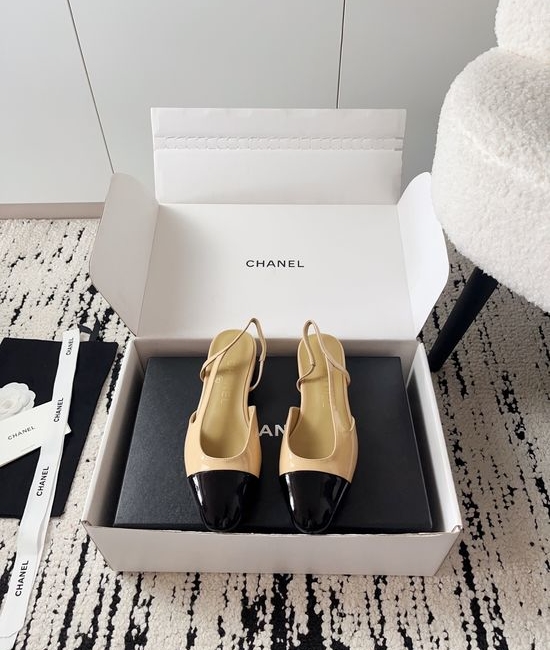 Chanel Luxury Leather Hollow Out Dress Pumps with Metal Buckle