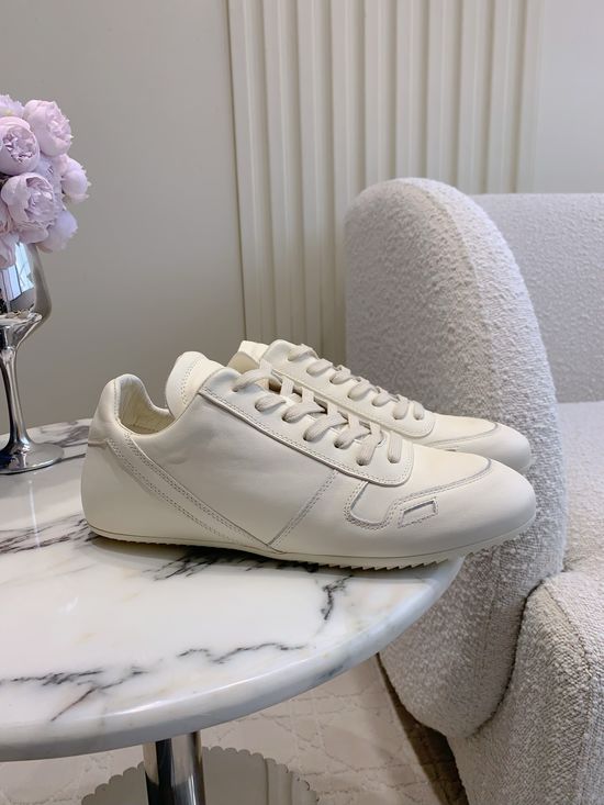 Rick Owens Vintage-style Leather Sneakers with Luxury Touch