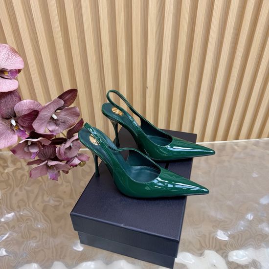 Yves Saint Laurent Chic Metal Chain Pointed Toe High Heels