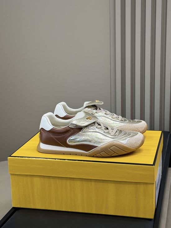 Fendi Color Block Soft Sole Casual Daily Training Sneakers