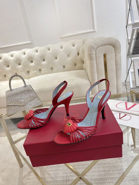 Valentino Elegant Leather High Heels with Comfortable Sole