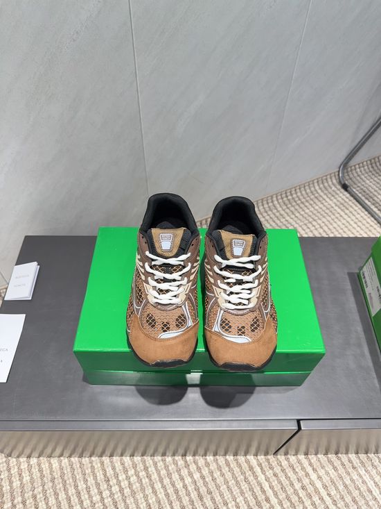Bottega Veneta Geometric Sole Breathable Mesh Height Boosting Chunky Sneakers