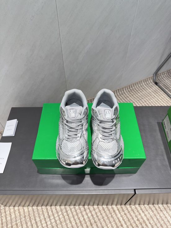 Bottega Veneta Geometric Sole Breathable Mesh Height Boosting Chunky Sneakers
