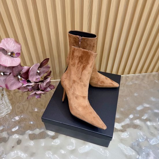Yves Saint Laurent Sophisticated Zippered High Heel Booties