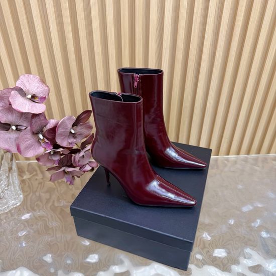 Yves Saint Laurent Sophisticated Zippered High Heel Booties