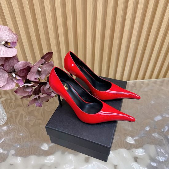Yves Saint Laurent Sleek Metal-Heeled Pointed High Heels