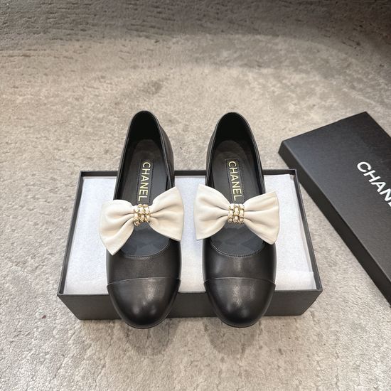 Chanel Soft Sheepskin Round Toe Casual Work Flats