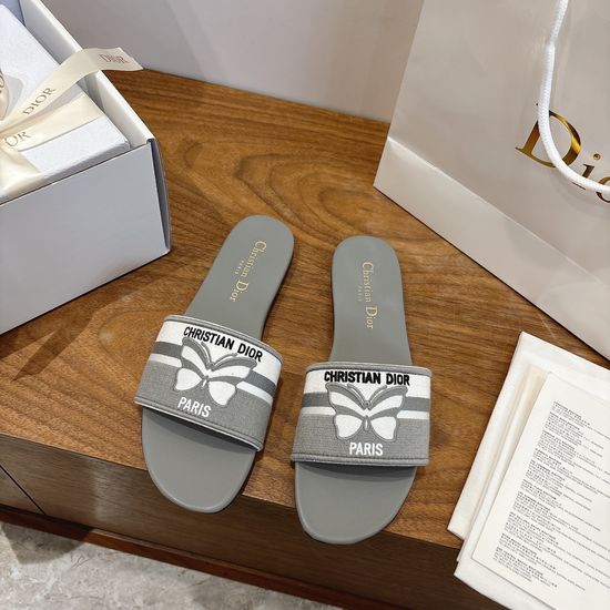 Christian Dior Color Block Stiletto Heel Sandals with Embroidered Logo