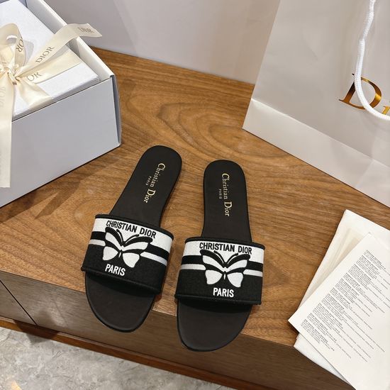 Christian Dior Color Block Stiletto Heel Sandals with Embroidered Logo