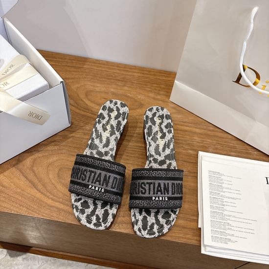 Christian Dior Square Toe Sandals with CD Logo and Chunky Heel