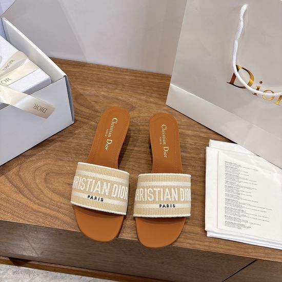 Christian Dior Square Toe Sandals with CD Logo and Chunky Heel
