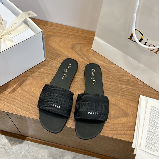 Christian Dior Square Toe Sandals with CD Logo and Chunky Heel