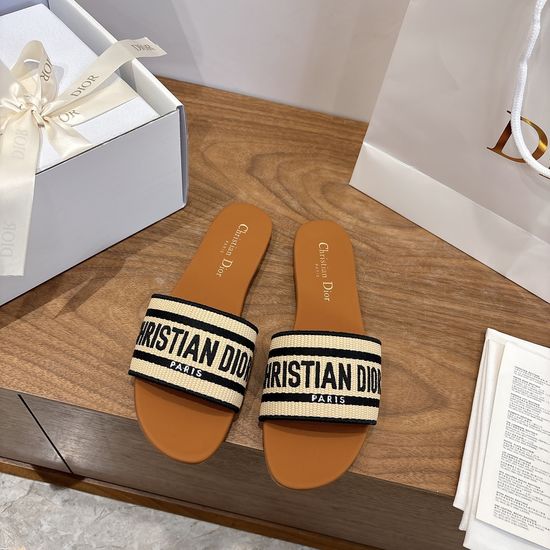 Christian Dior Square Toe Sandals with CD Logo and Chunky Heel