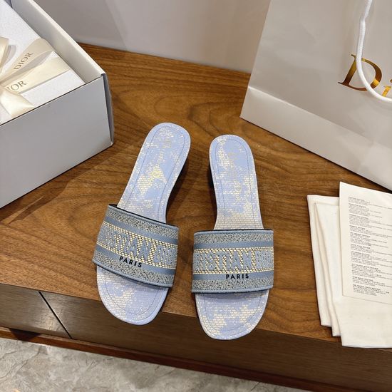 Christian Dior Square Toe Sandals with CD Logo and Chunky Heel