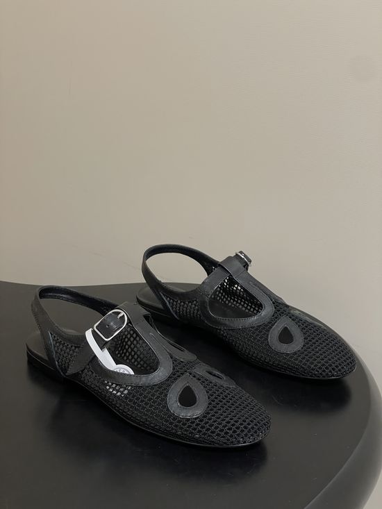 Hermes Hollow Out Slip On Casual Flat Sandals