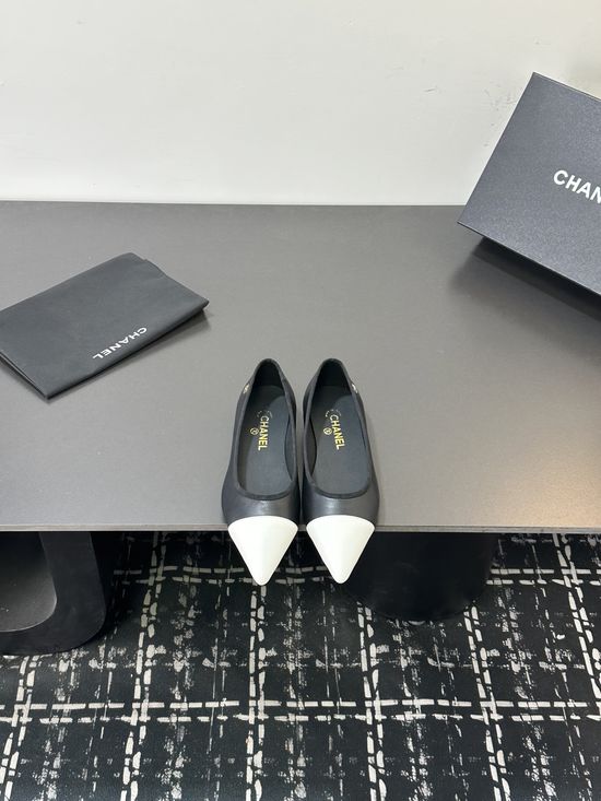 Chanel Premium Leather Footwear with Exquisite Hardware Details