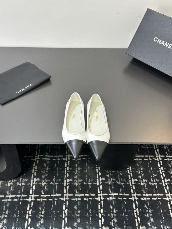 Chanel Premium Leather Footwear with Exquisite Hardware Details