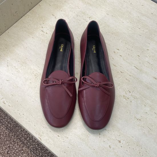 Celine Custom Flat Loafers with Tassel Bow and Color Block