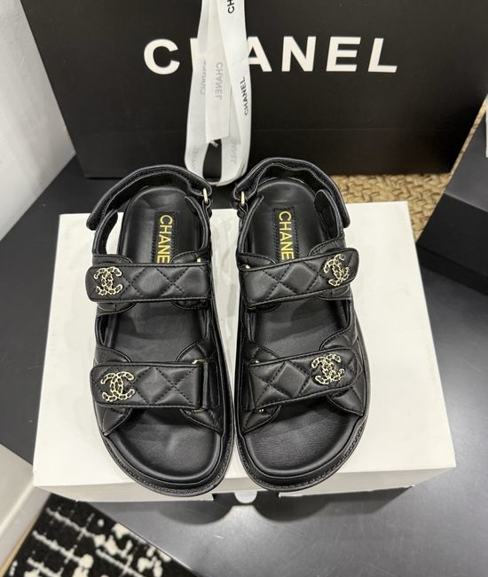 Chanel Premium Leather Sole Casual Footwear with Gift Box
