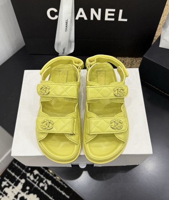 Chanel Premium Leather Sole Casual Footwear with Gift Box