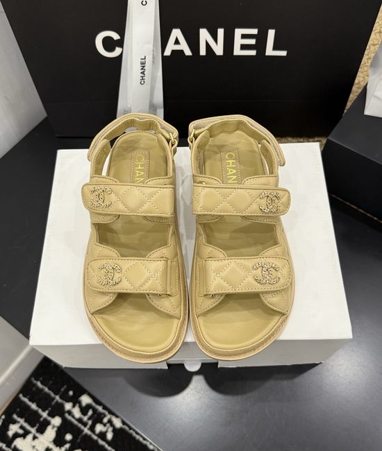 Chanel Premium Leather Sole Casual Footwear with Gift Box