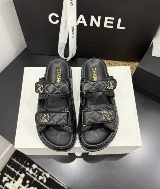 Chanel Premium Leather Sole Casual Footwear with Gift Box