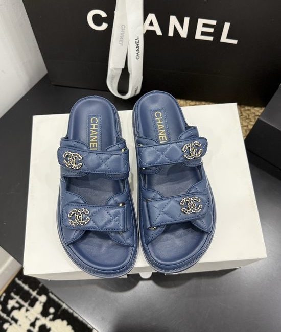 Chanel Premium Leather Sole Casual Footwear with Gift Box